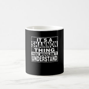 Mug SHANNON Nom de famille Cadeau personnalisé