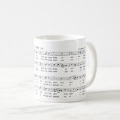 Mug Shapenotes sacrés d'harpe de facturations de (Devant droit)