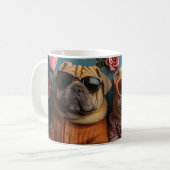 Mug Shar Pei avec roses de la Saint-Valentin (Devant gauche)