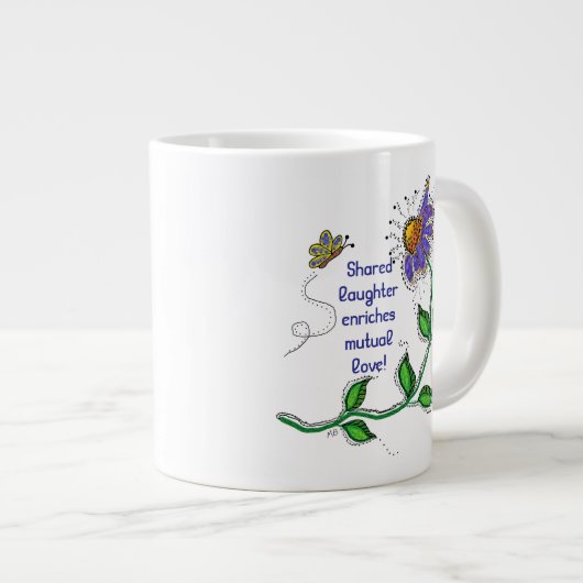 Mug - Shared laughter enriches mutual love (Devant droit)
