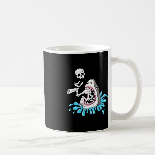 Mug Shark Mange Skeleton Fun Halloween Garçons Filles  (Droite)