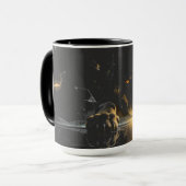 Mug Shattered Lightning Wolf Mystical Dark Fantasy (Devant gauche)