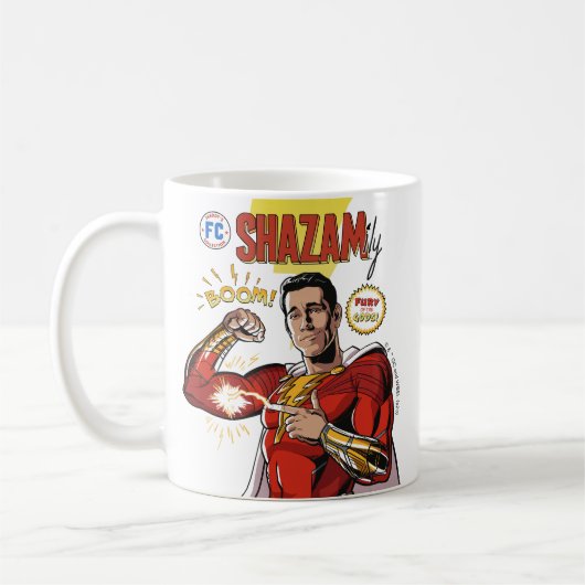 Mug SHAZAM ! Furie des dieux | Housse de bande dessiné (Gauche)