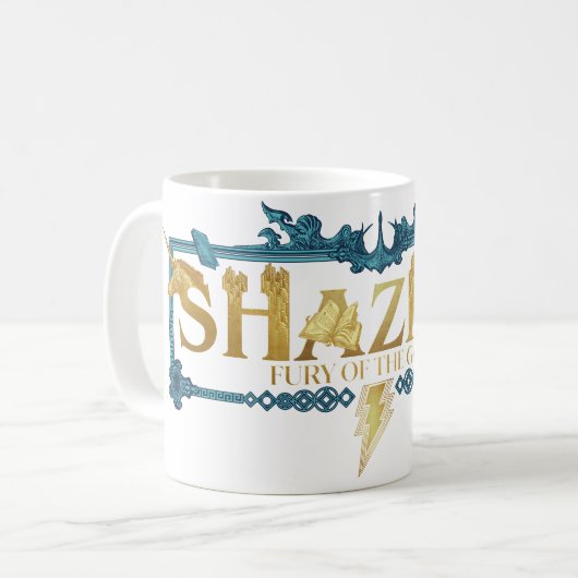 Mug SHAZAM ! Furie des dieux | Logo mythique (Devant gauche)