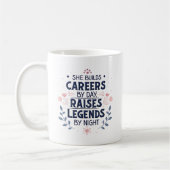 Mug She Builds Careers Inspiring Mom Typography Art (Gauche)