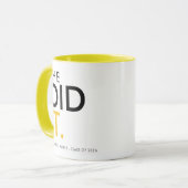 Mug She Did It Black Yellow Graduation Gift (Devant gauche)