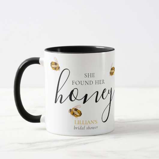 Mug She Found Her Honey Bee Bridal Shower Favor  (Gauche)