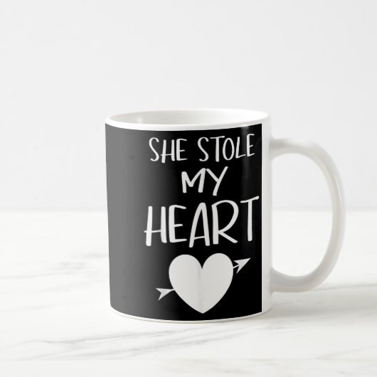 Mug She Stole My Heart Valentines Day Matching Couples (Droite)