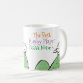 Mug Sheep Design Meilleur joueur de rugby (Devant droit)