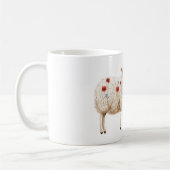 Mug Sheep With Red Poppy Flowers (Gauche)