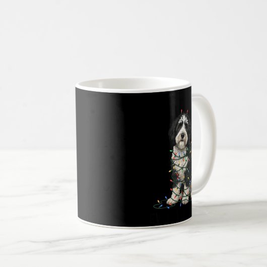 Mug Sheepadoodle Christmas I'm Fine Everything Is Fine (Devant droit)