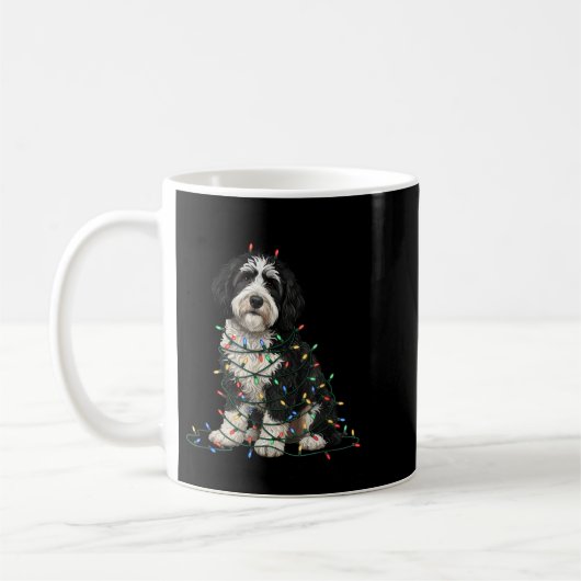 Mug Sheepadoodle Christmas I'm Fine Everything Is Fine (Gauche)