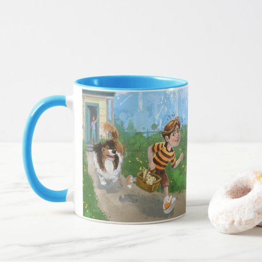 Mug Sheldon et Davie Aventure (Avec donut)