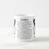 Mug Sheldon, l'origine, la signification et la crête (Centre)