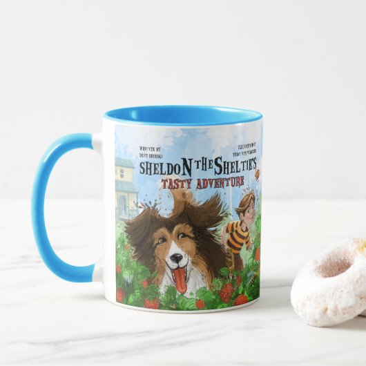 Mug Sheldon the Sheltie (Avec donut)