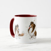 Mug Sheldon the Sheltie Trois Poses (Devant gauche)