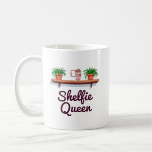 Mug Shelfie Queen - Le moment selfie du Plante Lover