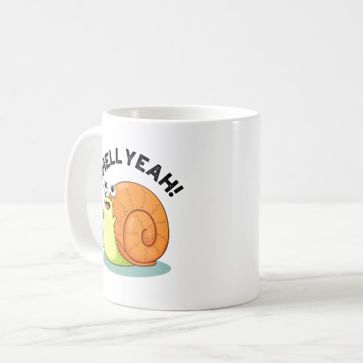Mug Shell Yeah Funny Snail Pun (Devant gauche)