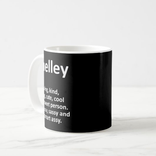 Mug Shelley Definition D Funny Birthday (Devant gauche)