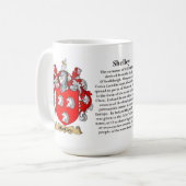 Mug Shelley, l'origine, la signification et la crête (Devant gauche)
