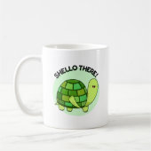 Mug Shello There Funny Tortoise Pun (Gauche)