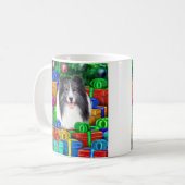 Mug Shelter Noël Open Cadeaux Bi Blue (Devant gauche)