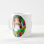 Mug Shelter Noël Open Cadeaux Sable (Devant gauche)