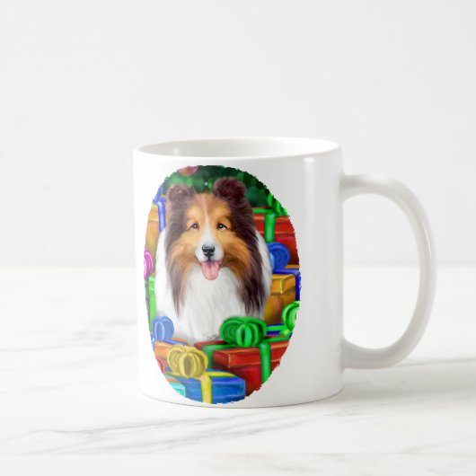 Mug Shelter Noël Open Cadeaux Sable (Droite)