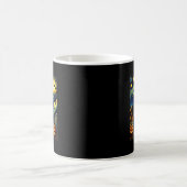 Mug Sheltie de Halloween effrayant Nuit étoilée (Centre)
