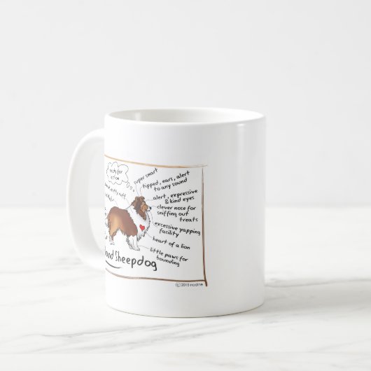 Mug Sheltie de sable (Devant gauche)