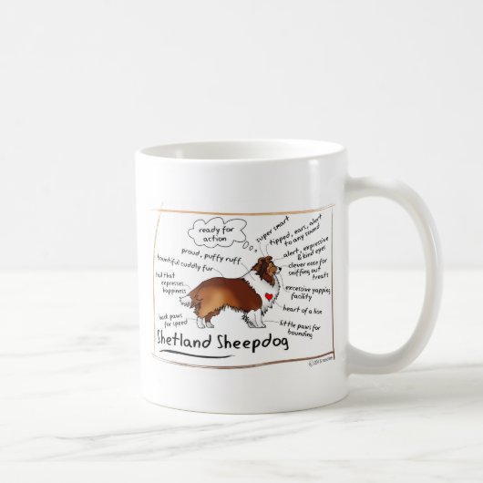 Mug Sheltie de sable (Droite)
