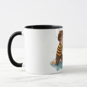 Mug Sheltie et garçon câlinent (Gauche)