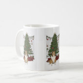 Mug Sheltie et sapin de Noël (Devant gauche)