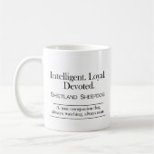 Mug Sheltie Fidélité et Dévotion (Gauche)