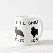 Mug Sheltie Lover avec SIlhouette (Devant droit)