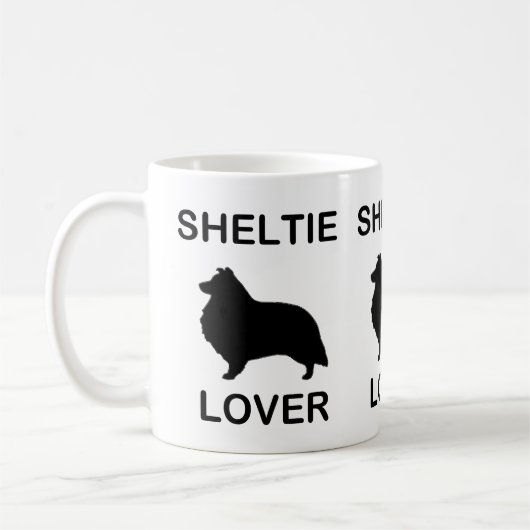 Mug Sheltie Lover avec SIlhouette (Gauche)
