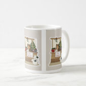 Mug Sheltie sous le gui (Devant droit)