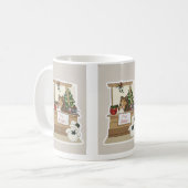Mug Sheltie sous le gui (Devant gauche)