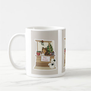 Mug Sheltie sous le gui
