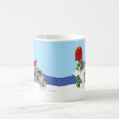 Mug Shelty Christmas Mail Blue Merle (Centre)