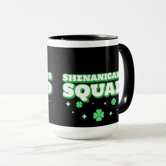 Mug Shenanigans Squad St. Patrick's Day (Devant droit)