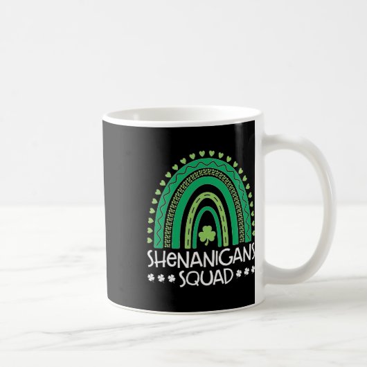 Mug Shenanigans Squad St Patrick's Day Rainbow Shamroc (Droite)