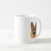 Mug Shepard allemand Abstrait (Devant droit)