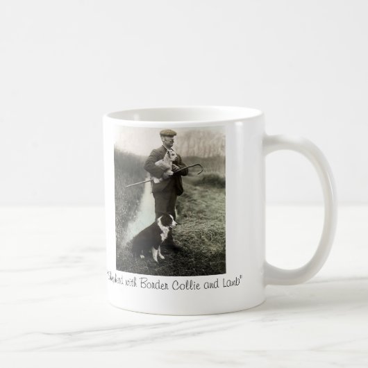 Mug "Shepherd avec le ~Mug de border collie et (Droite)