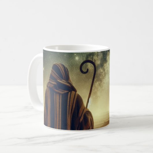 Mug Shepherd Watching Flock Biblical Scene (Devant gauche)
