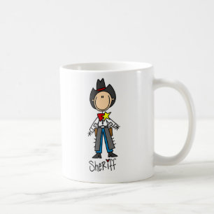 Mug Sheriff Stick Figure
