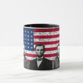 Mug Sherman, Lincoln, et Grant avec la frontière noire (Centre)
