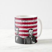 Mug Sherman, Lincoln, et Grant avec la frontière noire (Devant droit)