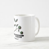 Mug Sherwood Forest Angleterre affiche de voyage Class (Devant droit)