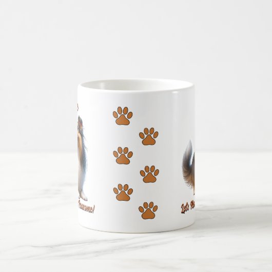 Mug Shetland Sheepdog - Ajouter le nom du chien, modif (Centre)